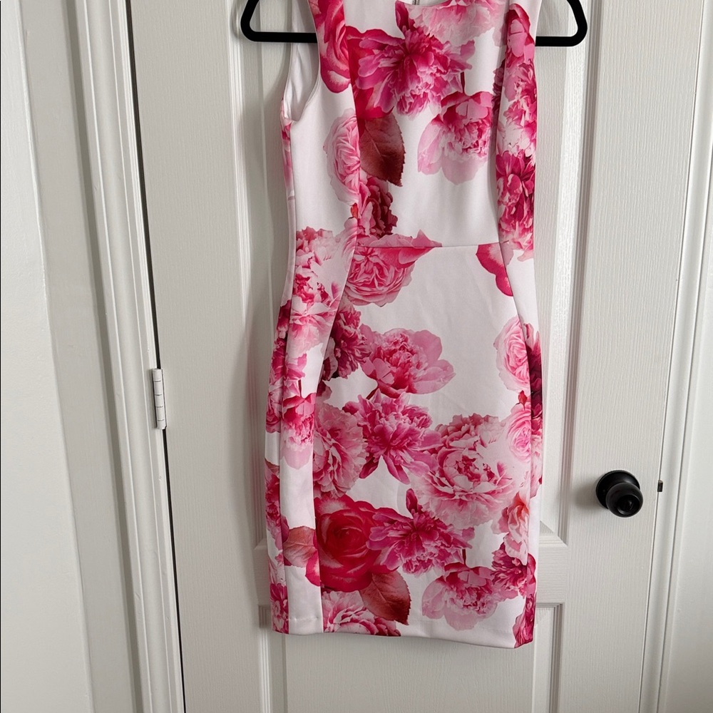 Calvin Klein Pink Floral Mini Dress